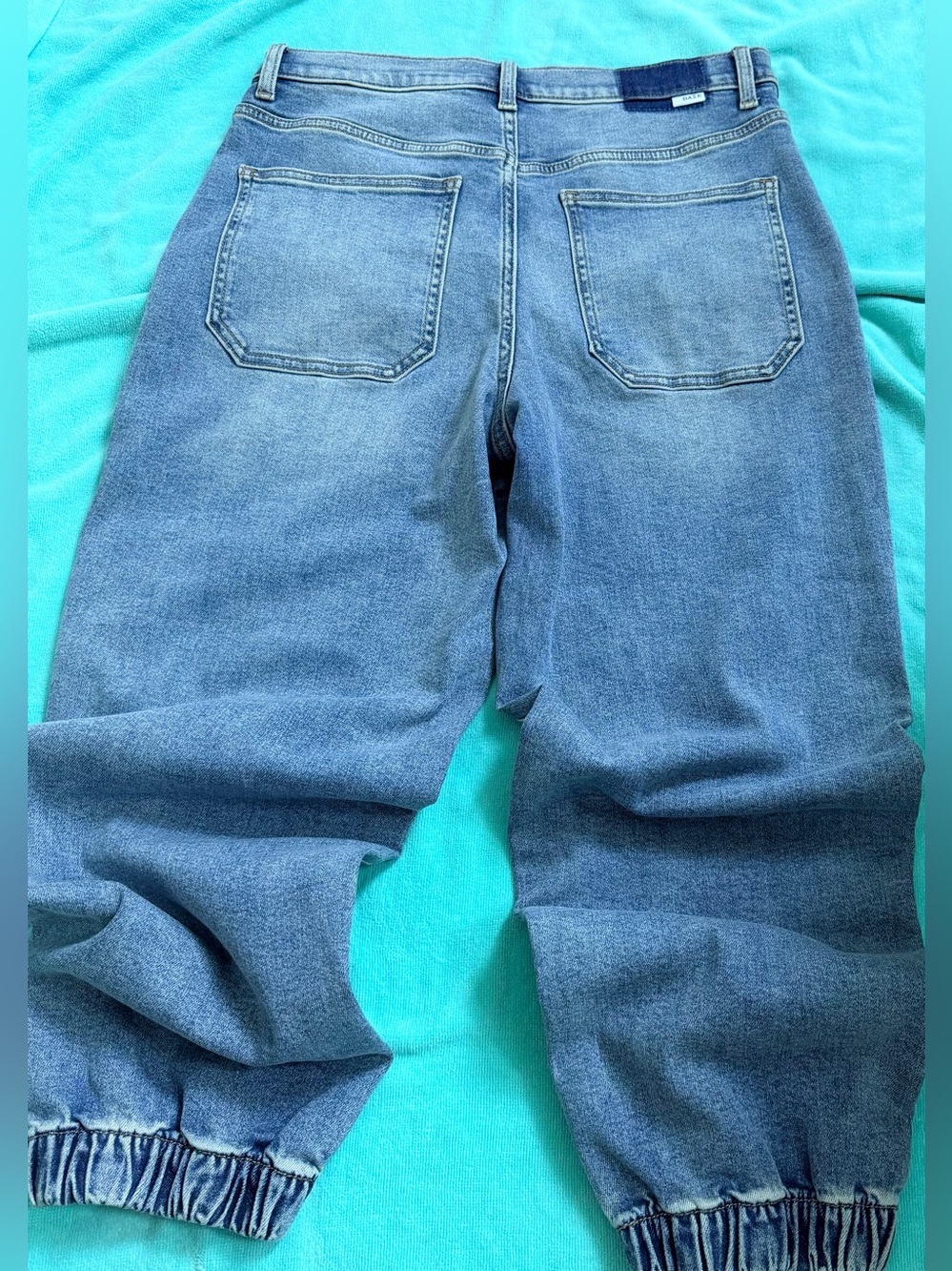 Daze The Champ High Rise Denim Jogger 30 Utility Relaxed Fit Casual Streetwear - Picture 9 of 10